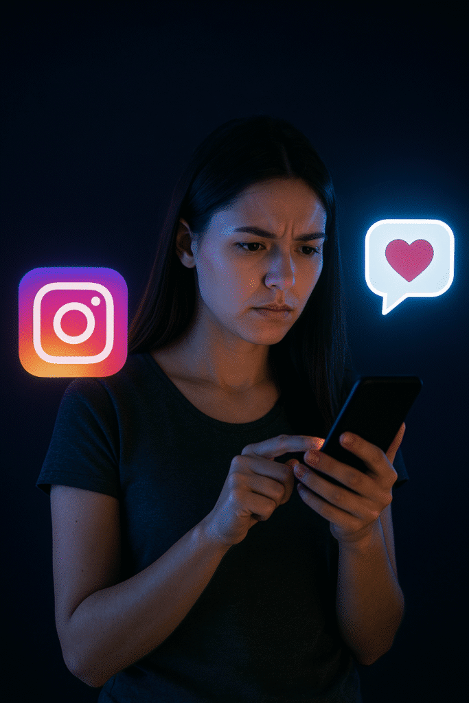 online world, relationships and instagram