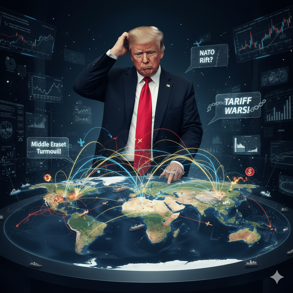 Puzzled and confused Donald Trump